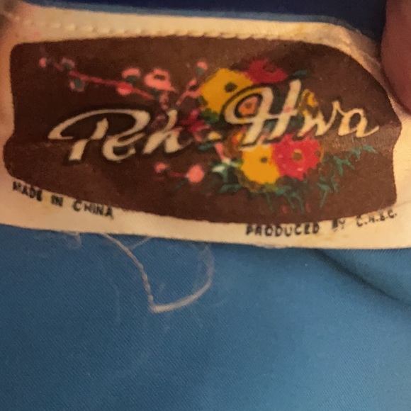 Chinese Embroidered Silk Blue Fabric Panel - Picture 4 of 5